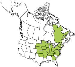 North American range map