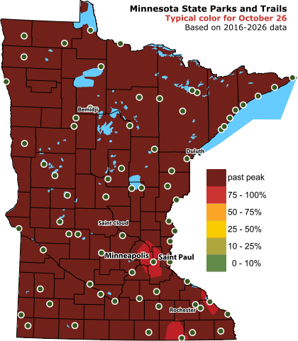 Dnr Fall Color Map Mapas De Contorno De Lagos Del Dnr De Minnesota Logo De Minnesota
